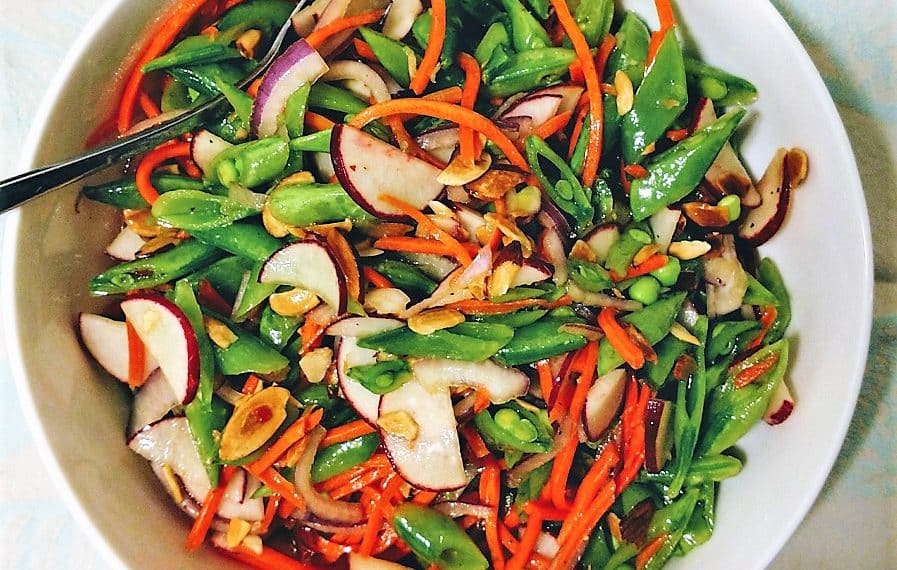 Sugar snap pea salad