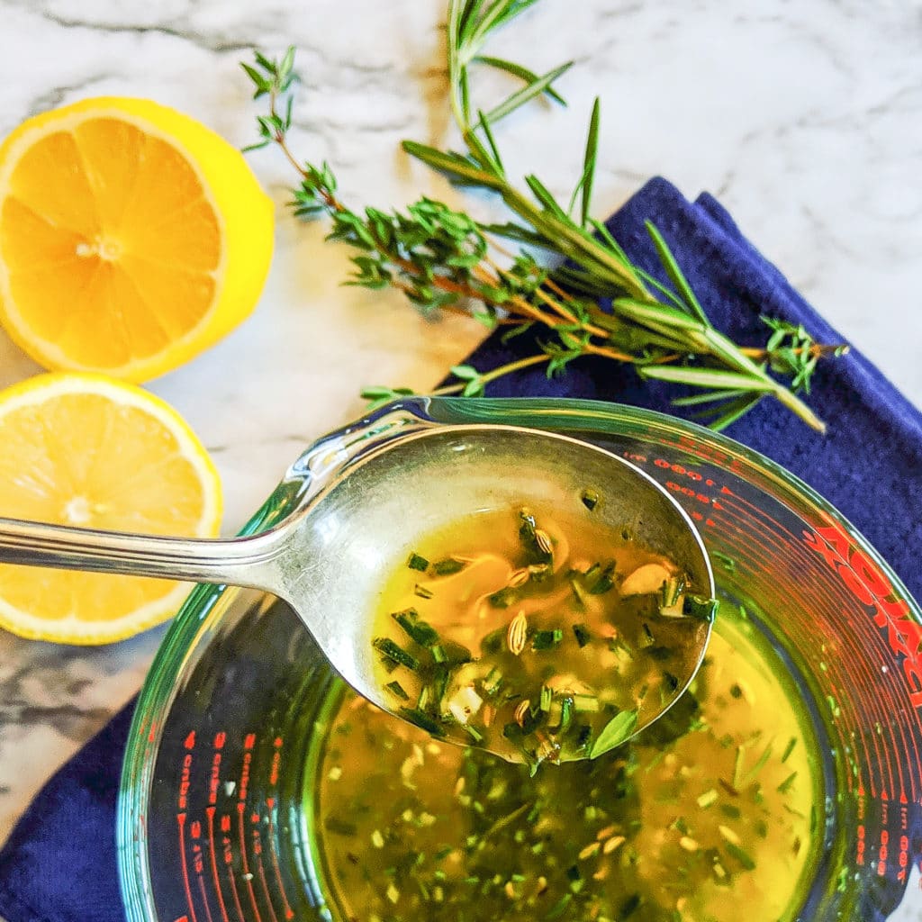 Lemon, herb and garlic marinade/dressing