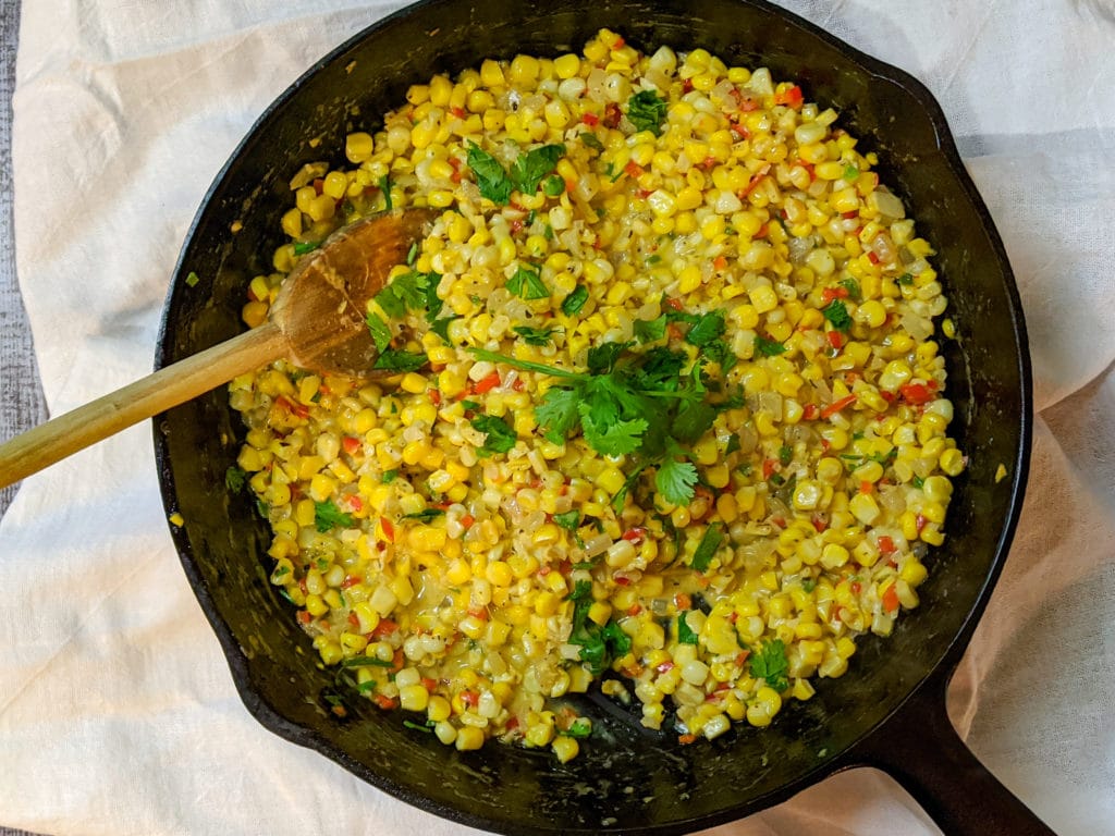 Spicy Corn Maque Choux