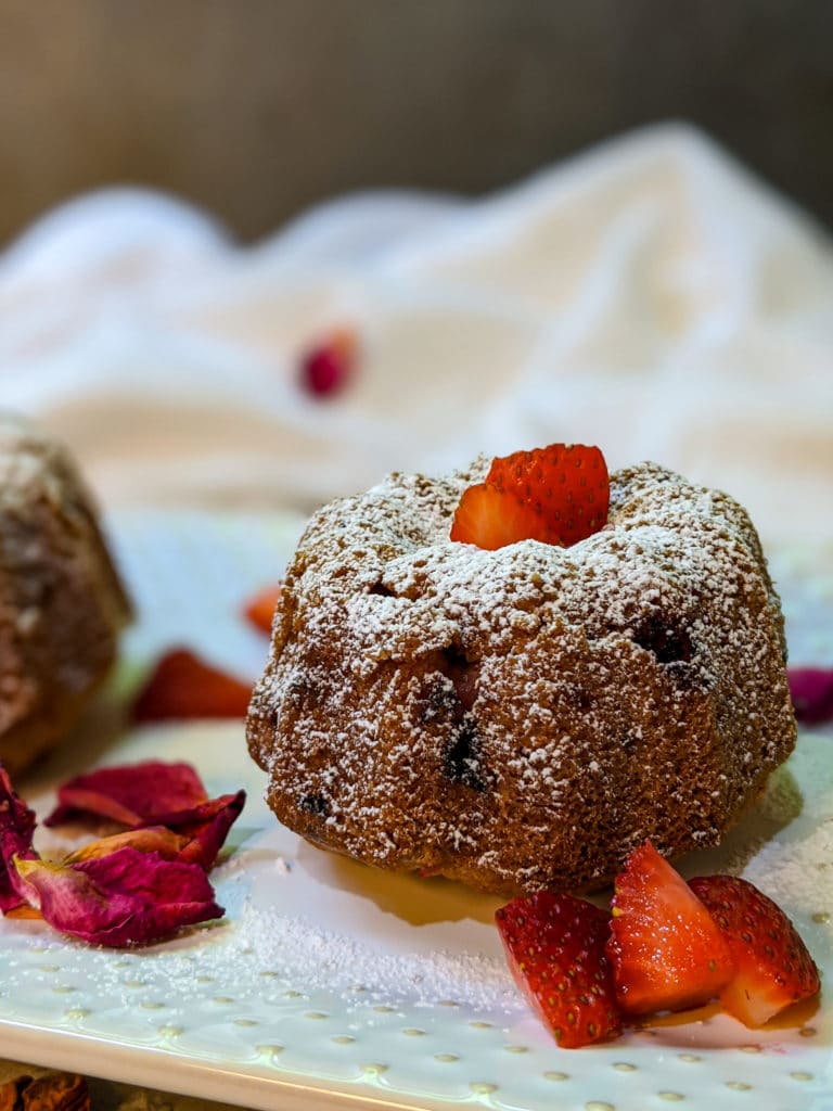 Strawberry Rose Tea Cake