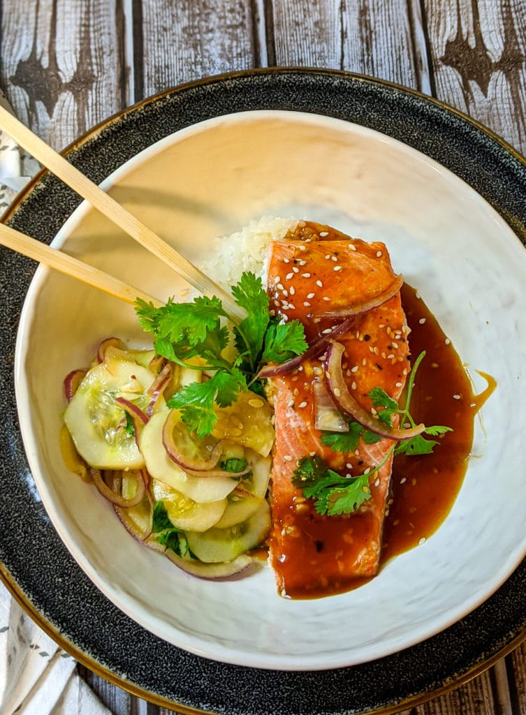 Orange Teriyaki Glazed Salmon