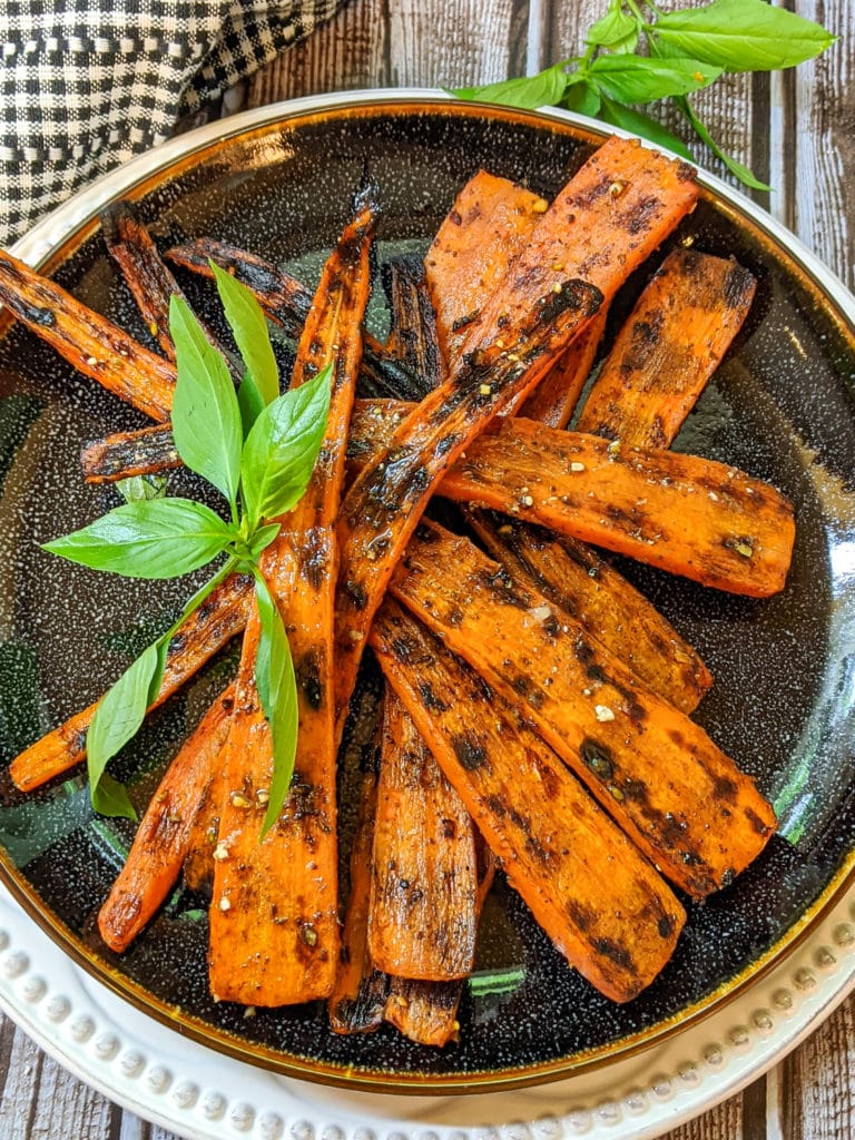 Za'atar Seasoned Grilled Carrots