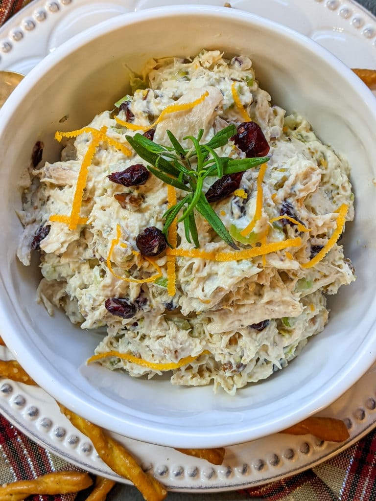 chicken salad with cranberries and pecans