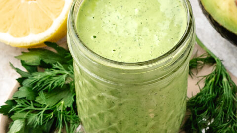 Avocado Green Goddess Dressing Avocado Green Goddess Dressing